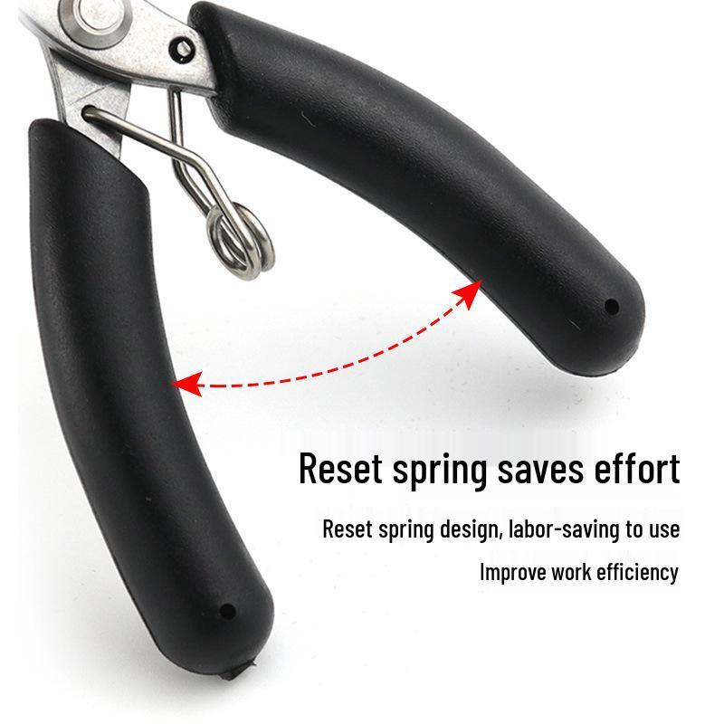 Toothless Pointed-Nose Diagonal Cutting Pliers: Small Stainless Steel Jewelry & DIY Palm Pliers
