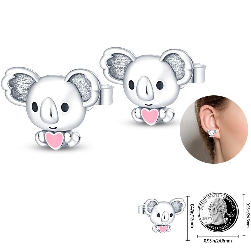 Ladies Sweet 925 Silver Ocean Star Flower Butterfly Design Trendy Earrings Birthday Commemoration Day Fine Sweetheart Jewelry