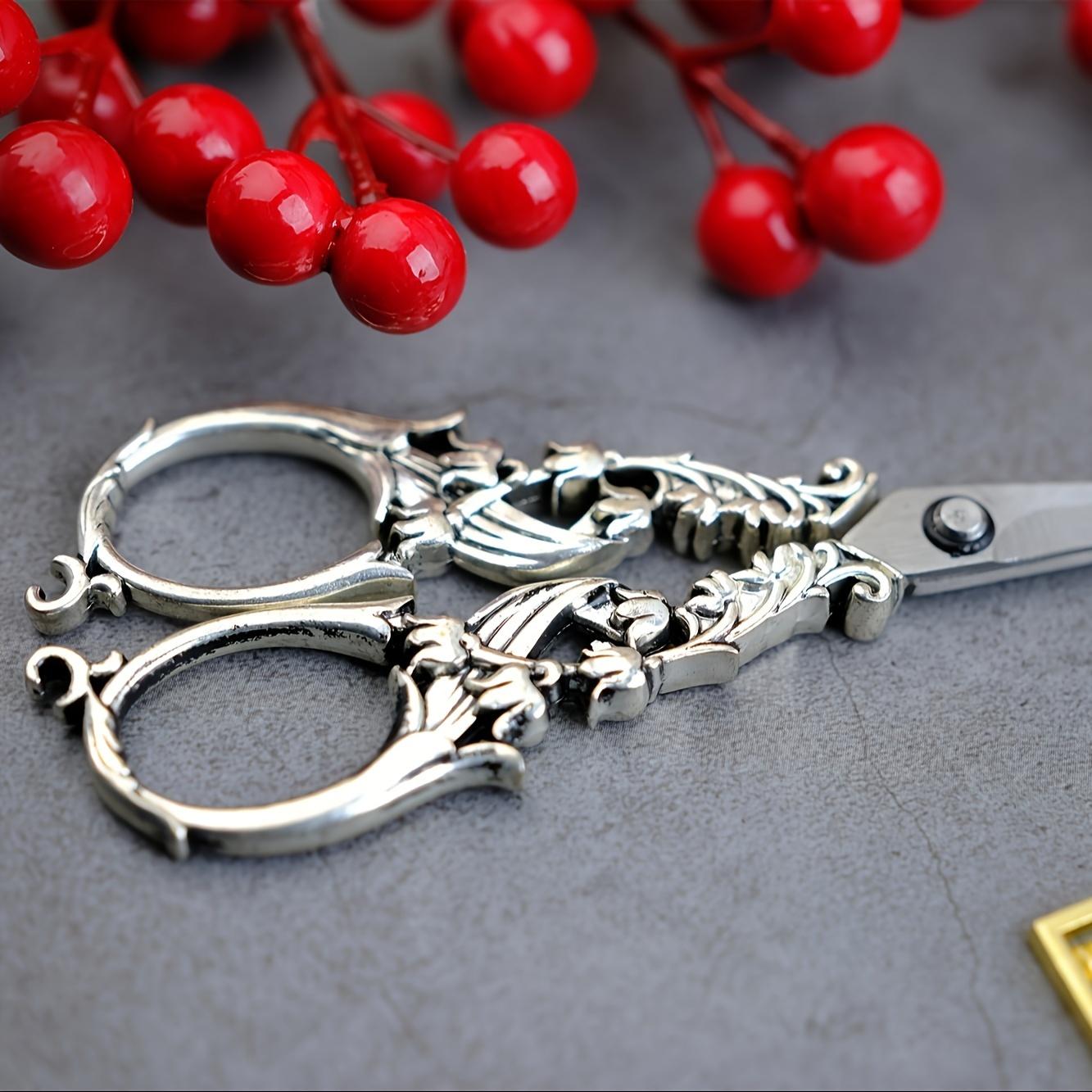 1 шт. Ножницы-колокольчики Художественные ножницы Ручной работы Ножницы для резки бумаги Маленькие ножницы Ножницы из нержавеющей стали Бытовые ножницы Офисные канцелярские ножницы 1pc