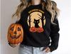 Men's Halloween Pumpkin Witch Sweatshirt Pullover Hoodie