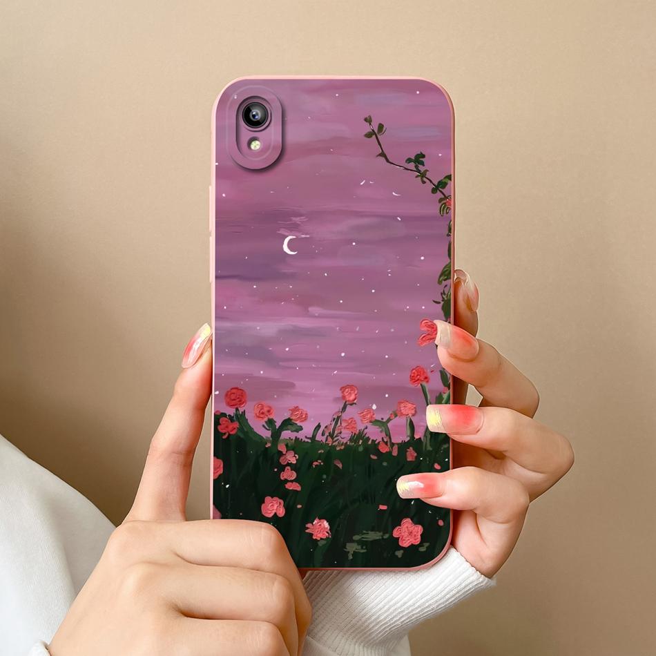 For Vivo Y93 Y93S Y91C Y91i Y90 Y1S Case Fashion Design Camera Protection Shockproof Back Cover Soft Liquid Silicone Phone Cases