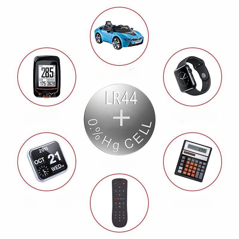 AG13 Button Battery LR44 A76 SR44 L1154 357A for Electronic Watches, Calculators, Remote Controls, and Toys