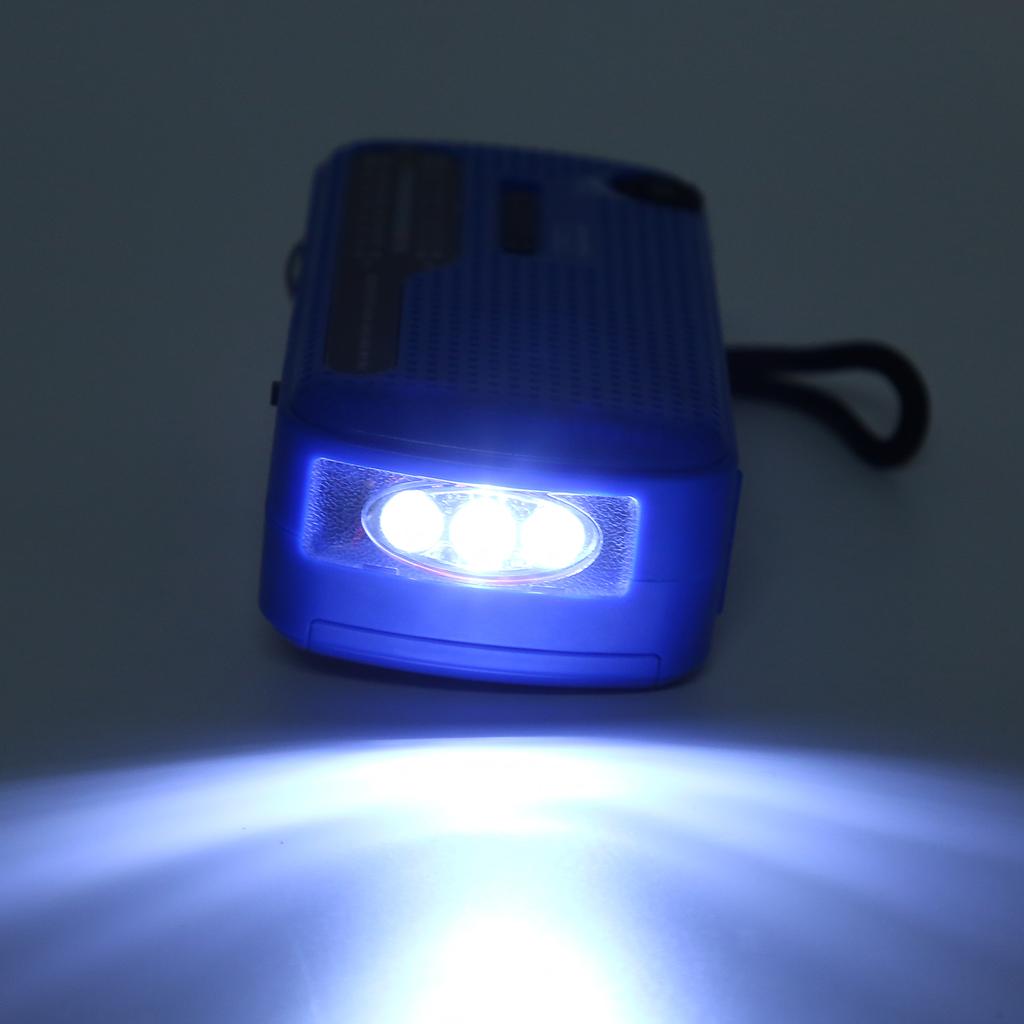 Hand Crank Solar Radio AM FM SW1 SW2 Camping LED Flashlight Multiband Camping Emergency Radio for Outdoor