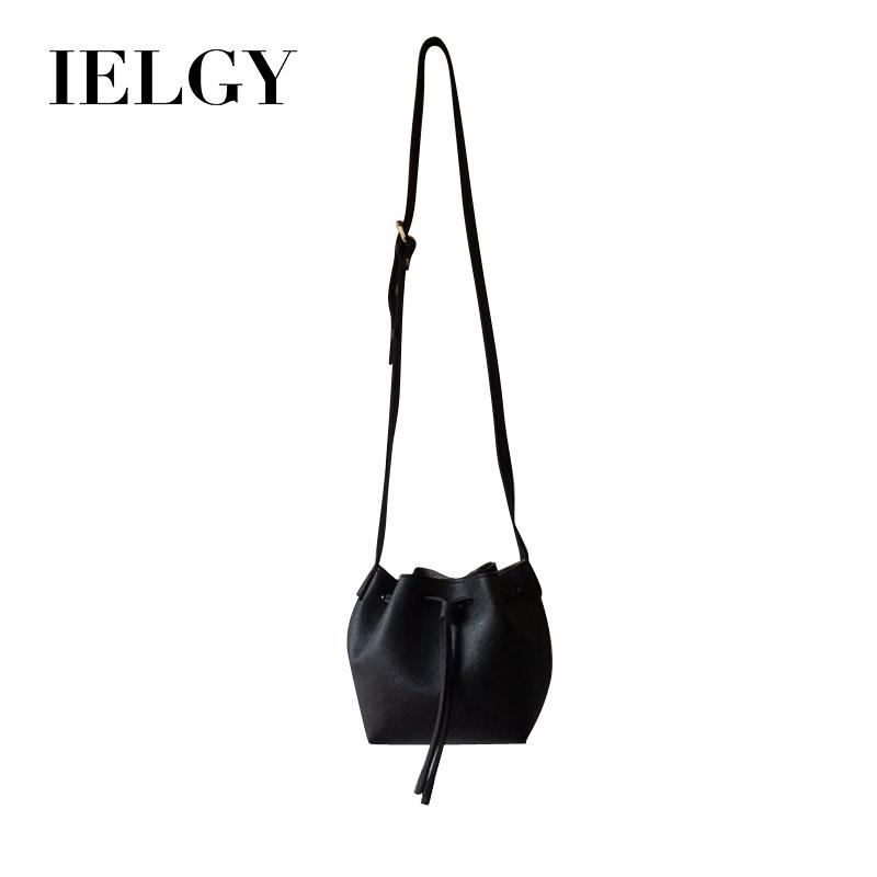 Diagonal cross-country drawstring bucket bag retro wild female bag ...