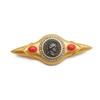 Vintage European & American Antique Coin Brooch - Glass, Women's Retro Jewelry