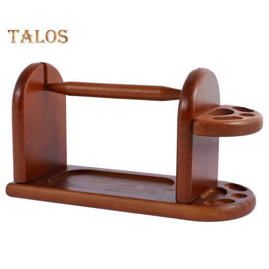 

Деревянный держатель пряжи для вязания крючком и вязанием шерстяной шпулярницы. Рамка для пряжи. Подставка для пряжи с прорезями. Гладкий край. Горизонтальный прядильщик пряжи. Стабильный шарик для пряжи. коричневый