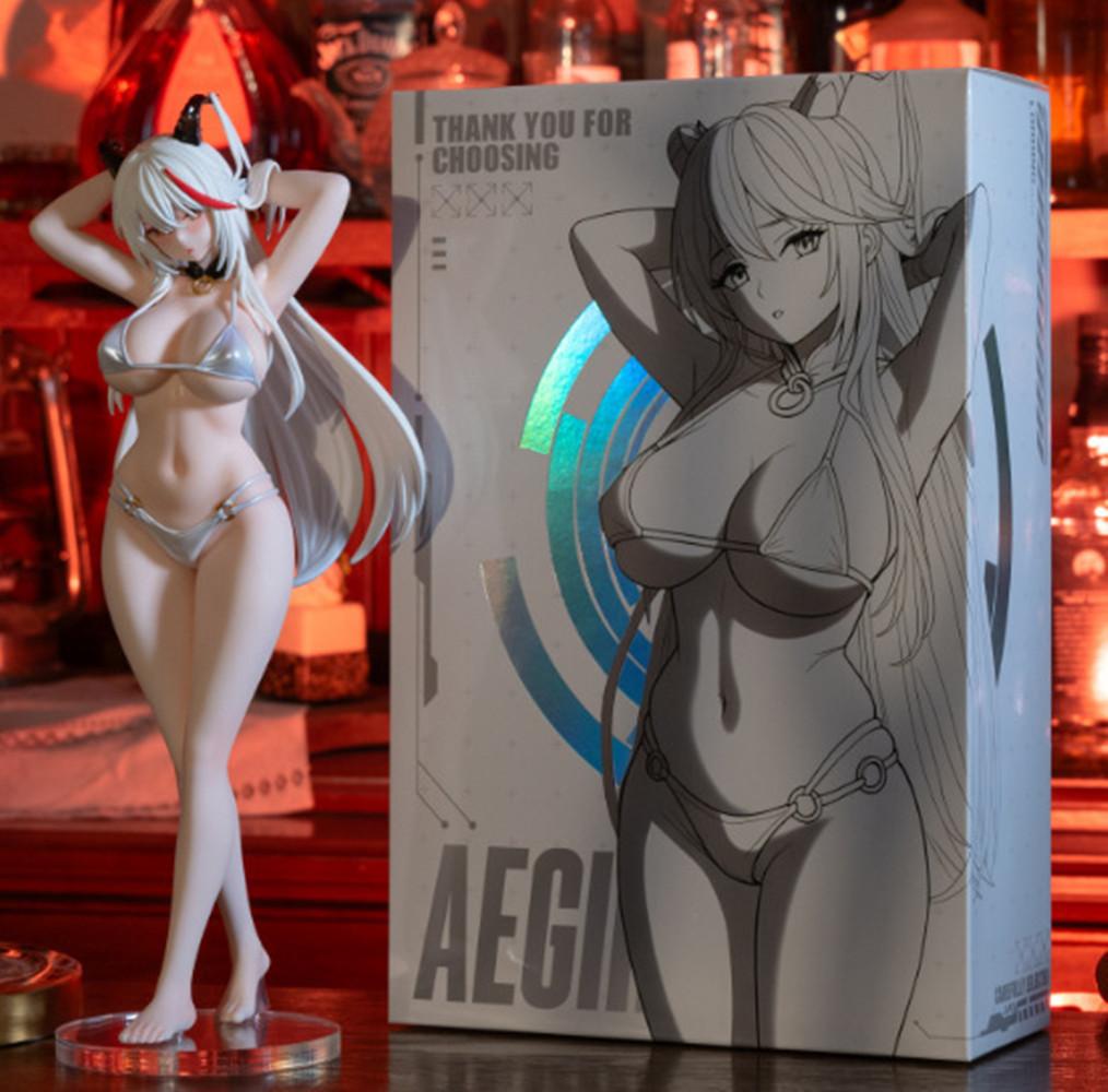 

Game Azur Lane Figure KMS Ägir Action Figures Swimsuit Girls Figurine Pvc Doll Desk Decoration Statue Collection Model Toys Gift without box