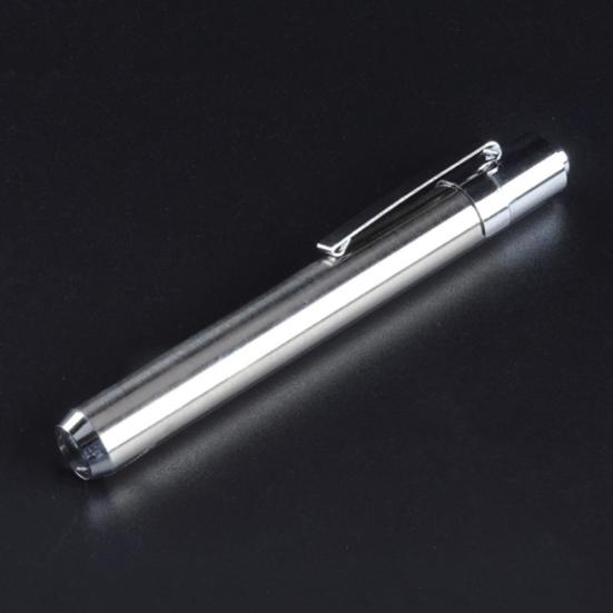 Portable Stainless Steel LED Flashlight Mini Home Medical Outdoor Torch Lamp