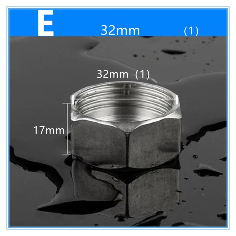 Nerezová ocel 304 Potrubní tvarovka Mužský-Ženský závit Převodní spojka 1/4"  3/4"  1" Palcový závit Vnitřní závit 4" Zátka trubky