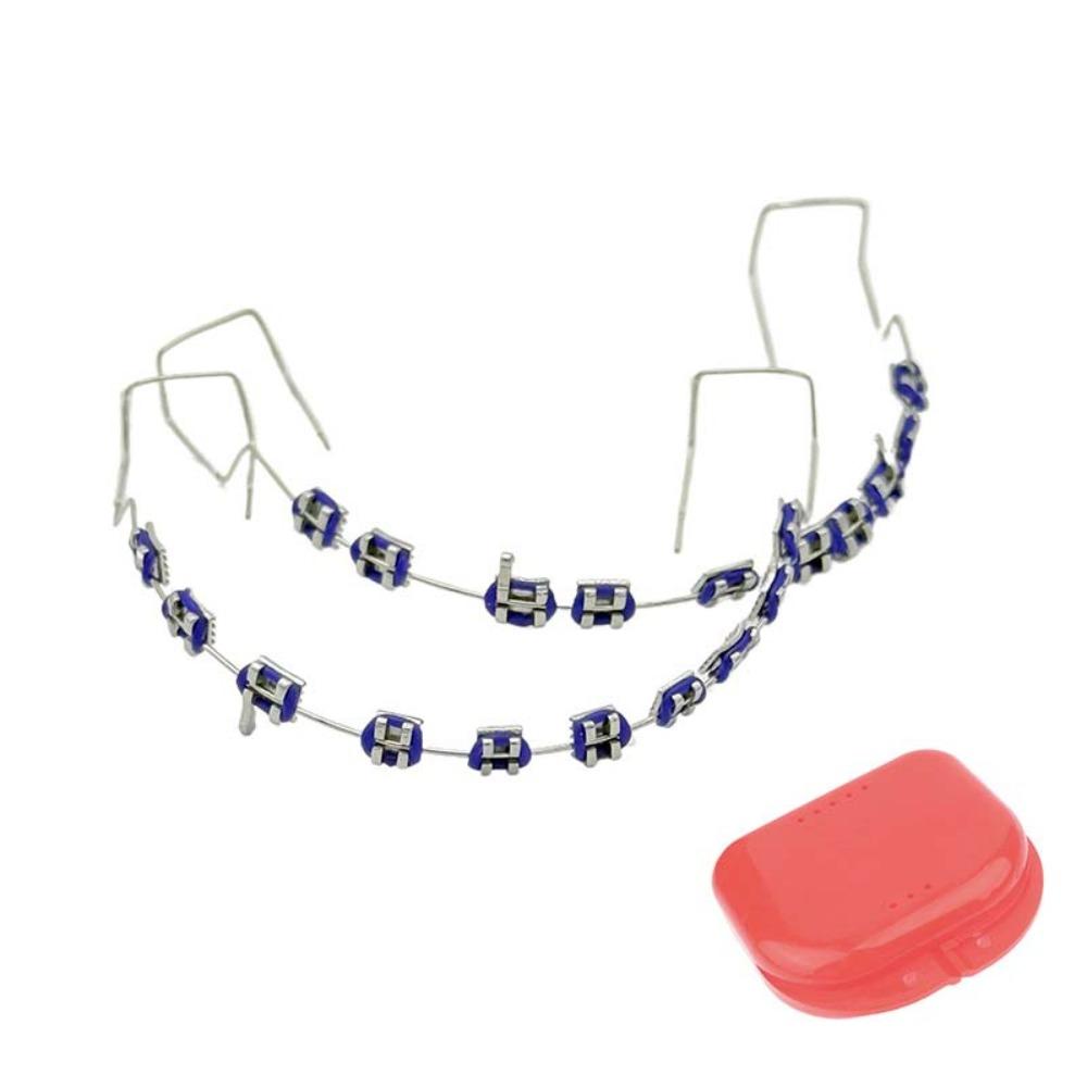 With Metal Wires Orthodontic Ligature Ties Colorful Metal Bracket Temporary Tooth Decoration Teeth