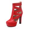 2026 Summer Platform Women's Sandals Exquisite Hollow Design High Heels Zipper Back Party Date Sandals