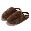 New simple home fluffy slippers autumn and winter couples home imitation rabbit fur piled warm non-slip cotton slippers