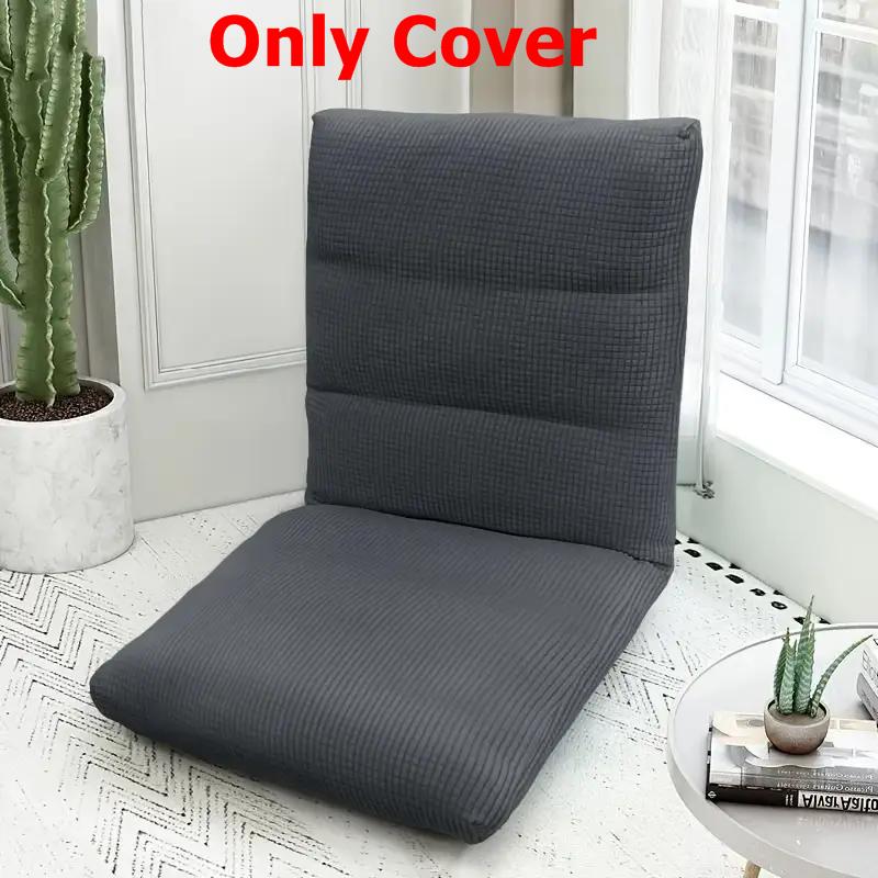 1PC Tatami Chair Covers Stretch Foldable Floor Chair Cover Anti-dirty Swing Cushion Cover for Camping Bay Window Cushions