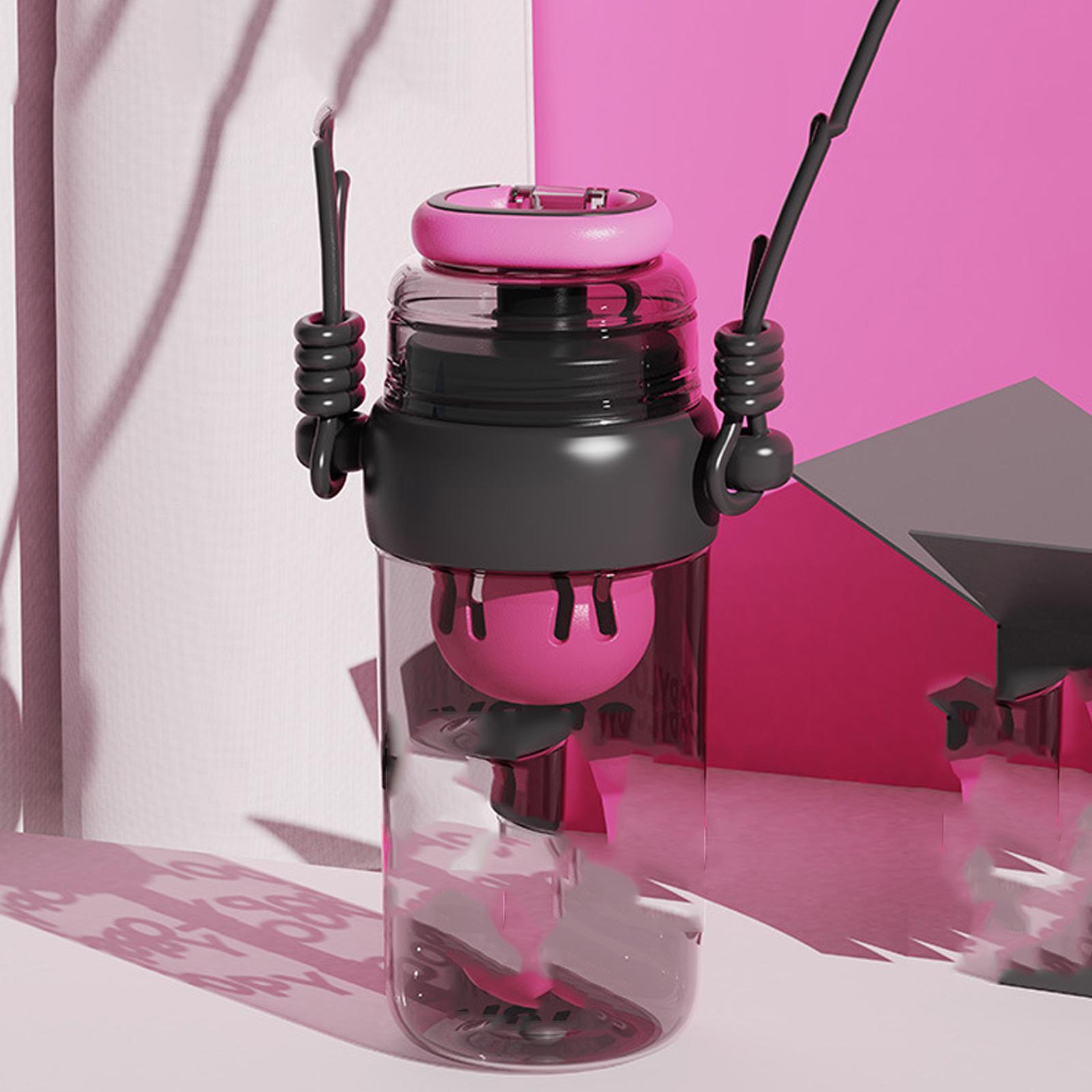 

Портативная двойная чашка для питья Женская для активного отдыха, спорта, фитнеса Пластиковая бутылка для воды для спортзала, путешествий S