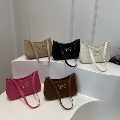Small Square Bag New Shoulder Bag Diagonal Cross Bag Fashionable Women Bow Design Underarm Bags AVE