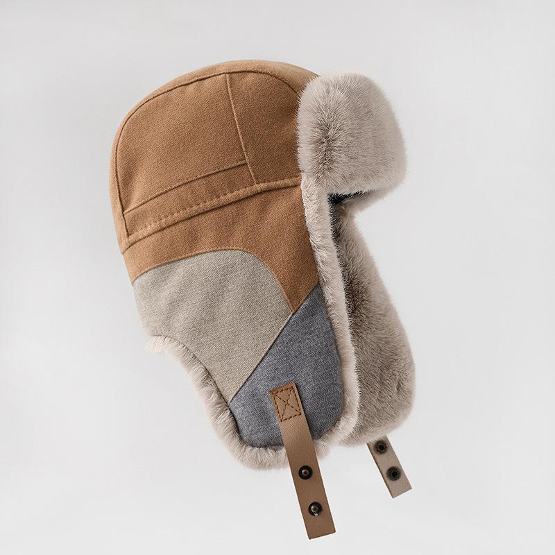 Lei Feng Hat  Horseback Riding Warm Ear Protecting Hat Cold Proof and Windproof Hat Northeast Hat New Korean Style Fashionable Products