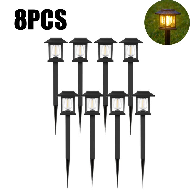 Solar Gartenleuchten Außen Aufgewertete LED Wasserdichte Solar Außenleuchten Außen Einfahrt Garten Landschaft Gehweg Rasen Dekor