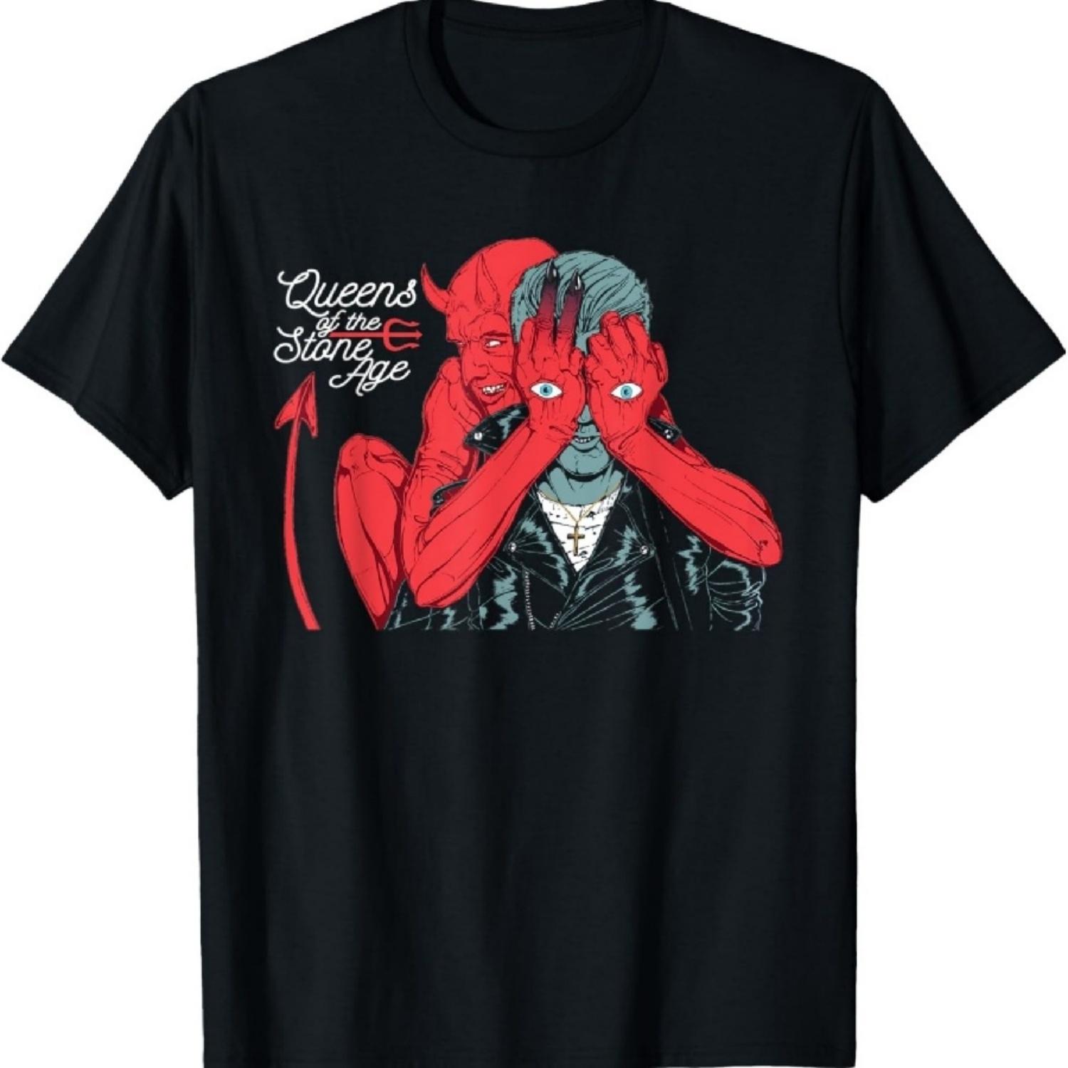 Официальная футболка Queens Of The Stone Age с дьяволом S