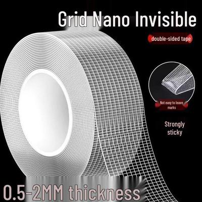 Gitter Nano Abnehmbar Starke Haftung Waschbar Transparent Acryl Doppelseitiges Klebeband