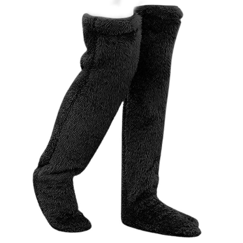 Over Knee Highs Fuzzy Socks Stockings Soft Warm 13 Colors Alternative for Winter and Autumn Cold Weather Heated your Leg