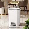 30L Pedal Trash Can with Lid for Home Use