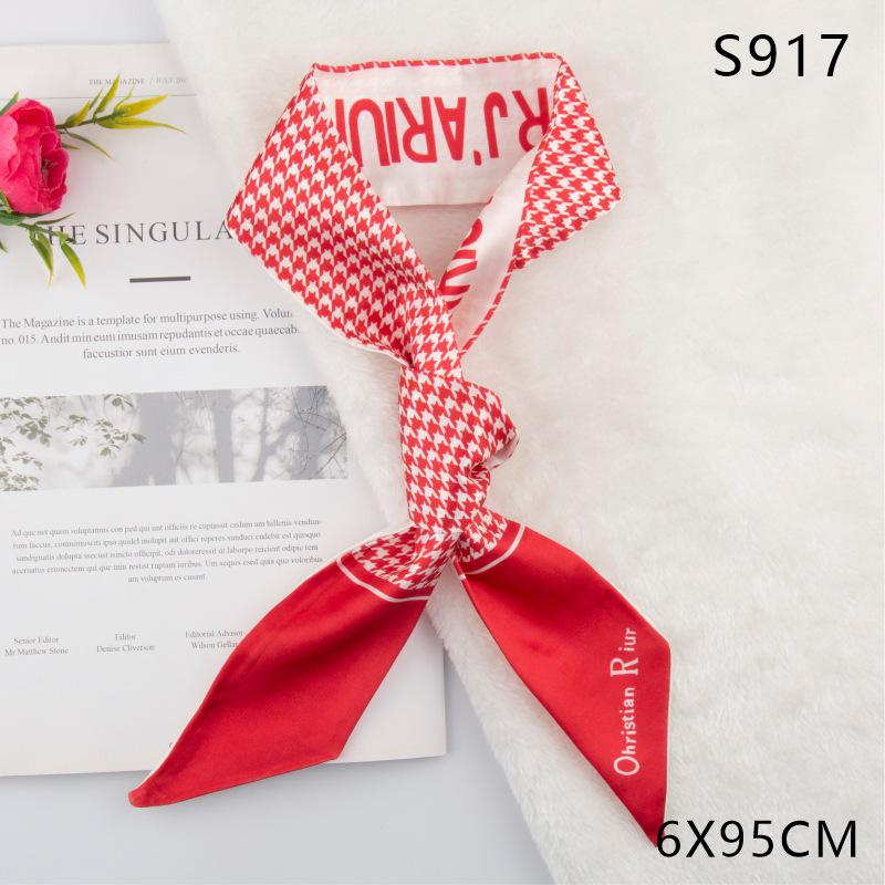 Versatile Vintage Silk Scarf: Hair Tie, Headband, Bag Accessory