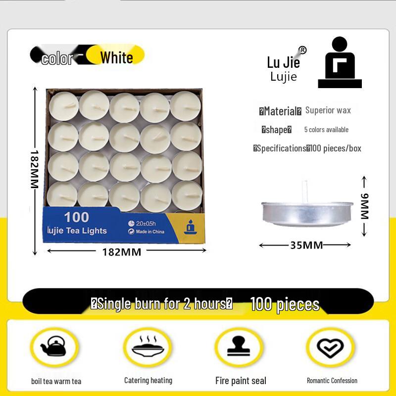 LIEI Scented Smokeless Tea Light Candles