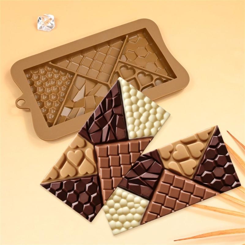 Silicone Baking Molds Cocoa Pods/Heart/Puzzle Chocolate Molds Food Safe Baking Equipment For Kitchen Accessories