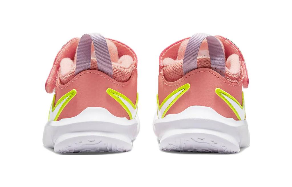 Nike Team Hustle D 10 Lil Cushioning Abrasion Resistant Low top Toddler Shoes White Orange Infant And Toddler DM4325-600