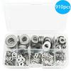 304 Stainless Steel Flat Washers 910Pcs Assorted Sizes M2 To  FOR M12  Hardware Repair Gasket Tool Accessories