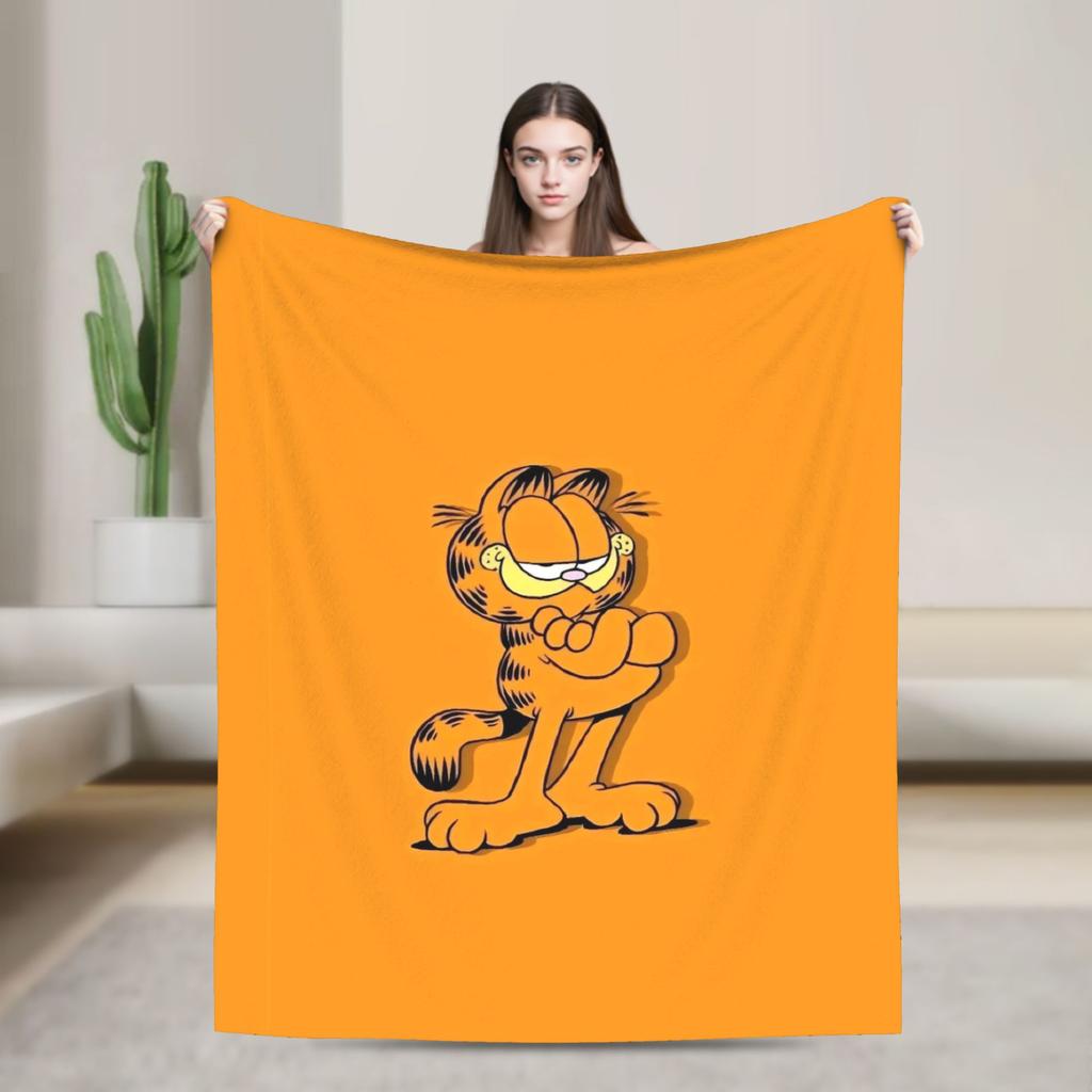 G-Garfields Blanket Soft Novelty Plush Throw Blanket For Children Living Room Flannel Bedspread Bed Cover