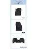 Black Wear-Resistant Nylon Car Floor Mats for FAW-Volkswagen T-ROC 18-25 Models