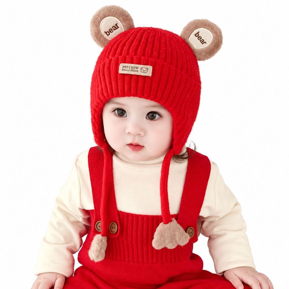 Bear Ear Baby Bear Hat Cotton Toddler Winter Hat New Warm Protection Hat  Cold Weather