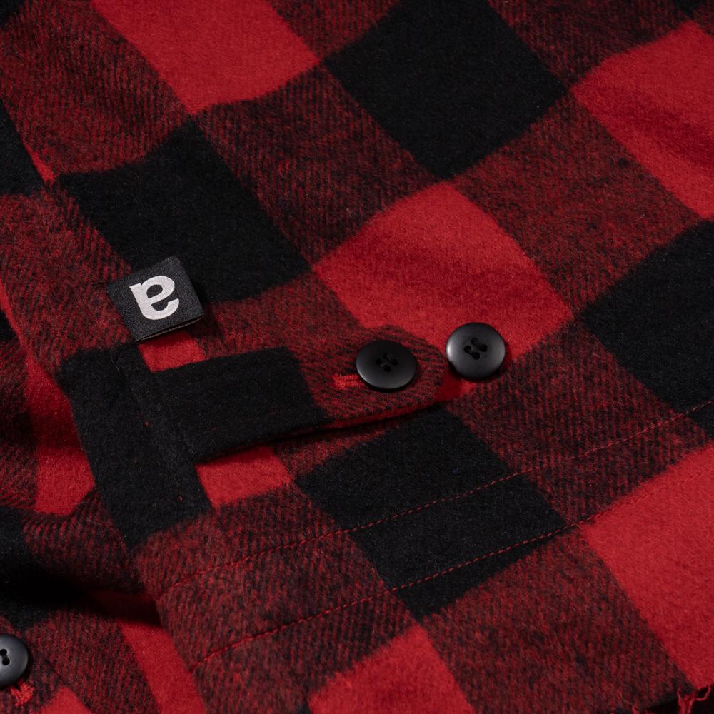 EXTRAORDINARY Shirring Check Shirt Red