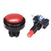 uxcell Game Push Buttons, 46mm Round, 12V LED Lighted Push Button Switch with Microswitch for Arcade Video Games, 5 Colors, 5 Pieces