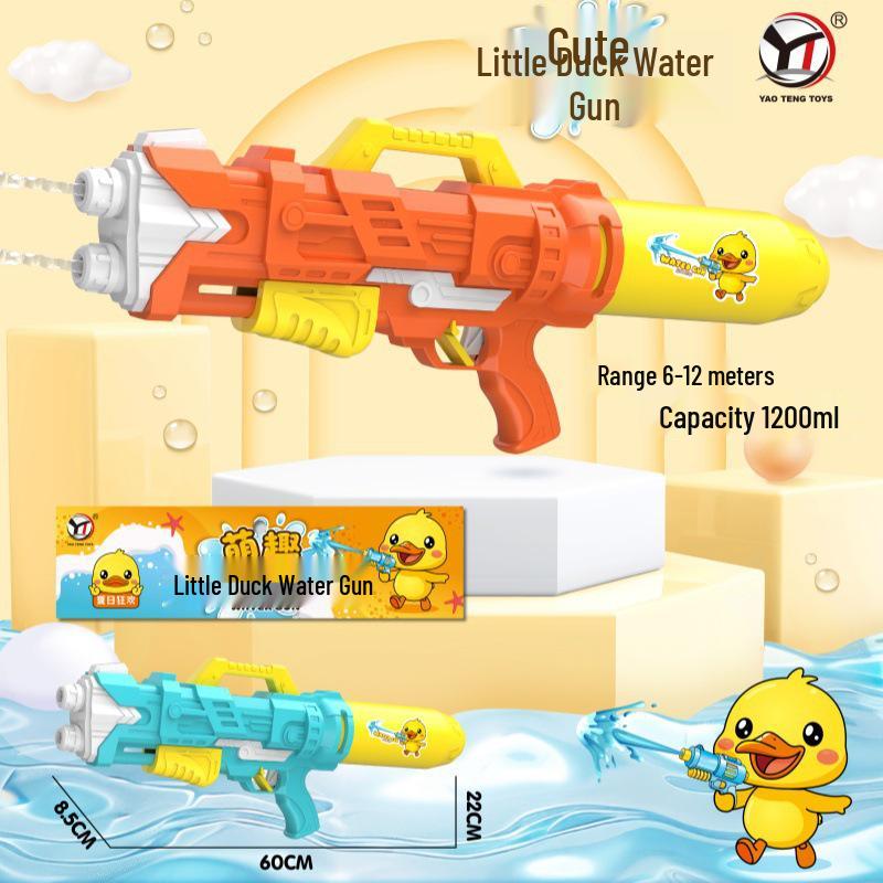 Gatling Large-Capacity Water Gun - Pull-Out Type for Men & Girls, Perfect for Rafting & Water Splashing Festivals