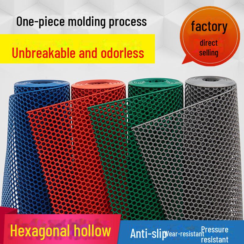 PVC Waterproof Non-Slip Floor Mat for Bathroom, Kitchen, Swimming Pool, and Toilet