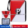 Pokémon Cartoon PU Game Card Collection Book with 4-Grid and 9-Grid Layouts