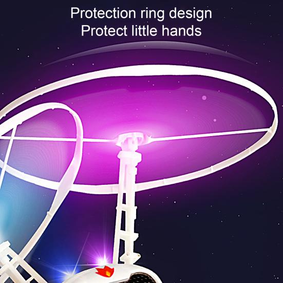 1 Set Induction Aircraft Suspended Rrechargeable Double Fan Smart Sensory Mini