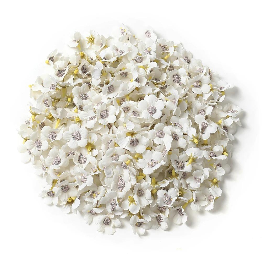 50/100Pcs Silk Artificial Daisy Flower Head For Flower Wall Plant Wedding Home Room Decoration DIY Garland Valentine'S Day Gift