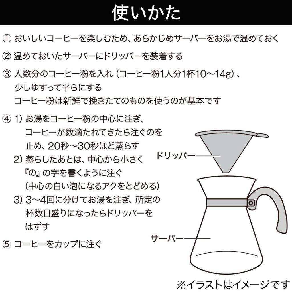 NITORI Deco Home Products Coffee Pot & Stainless Steel Filter PH049 5895511
