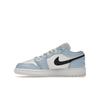 Air Jordan 1 Low GS Ice Blue Kids Sneakers Black Sail White 554723-401