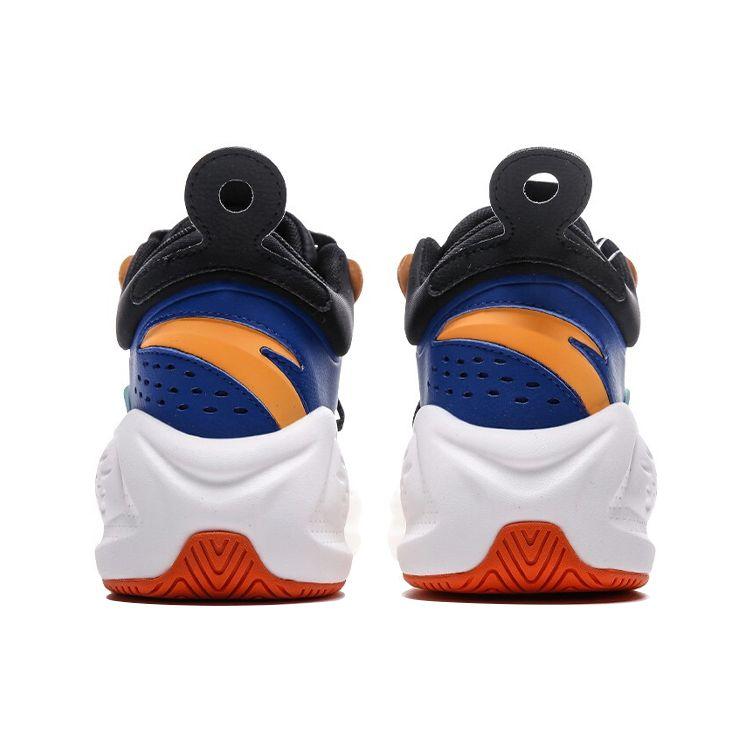 Anta Badass Lifestyle Series Color-Block Casual Mid-Top Sneakers Men Sneakers Blue Black Green 112048080-3