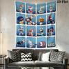 Rabbids Invasion Bliss Wall Hanging Printed Fabric Blanket Decorative Tapestries for Bedroom Living Room Home Decor