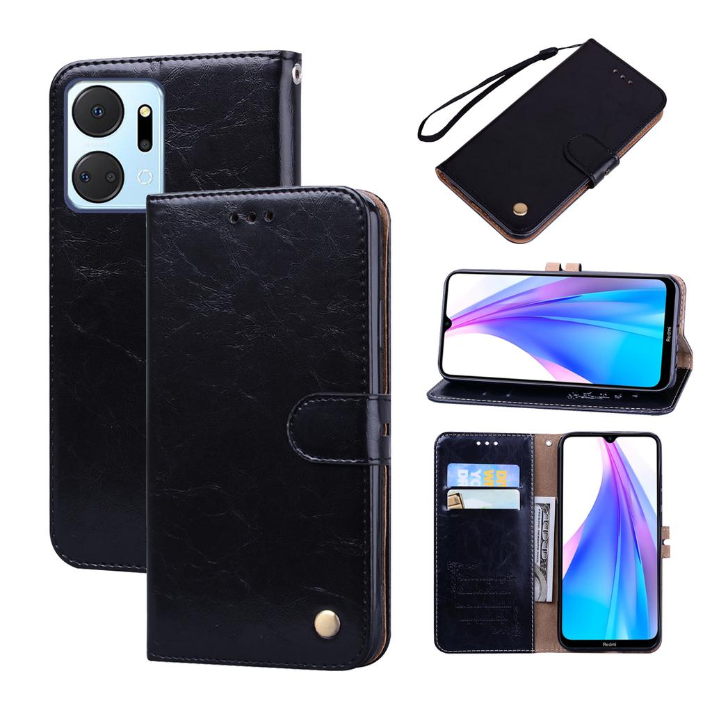Custodia In Pelle Honor 50 Con Portafoglio E Supporto, Cover Flip Magnetica Marrone, Ecopelle Resistente
