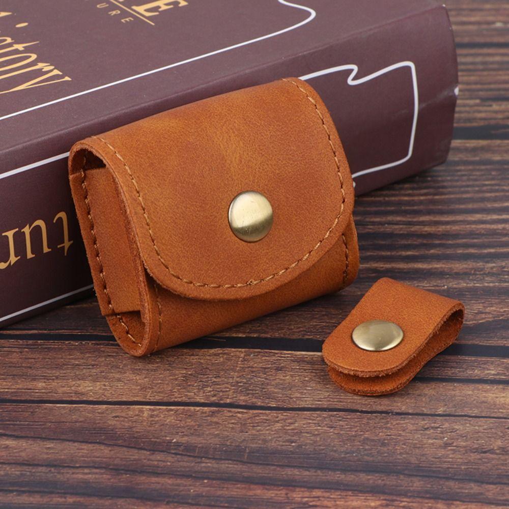 Waterproof Leather Data Cable Storage Box Mini Mini Coin Purse Key Holder Headphone Bag  Travel