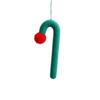 Knitted Hanging Candy Cane Ornaments Cartoon Christmas Walking Stick Candy  Holiday Festival Decor