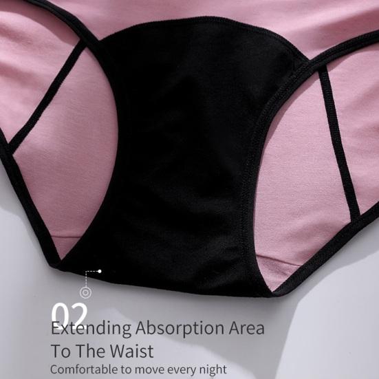 Period Underwear for Women High Waisted Leak-Proof Postpartum Menstrual Panties Heavy Flow Super Absorbency