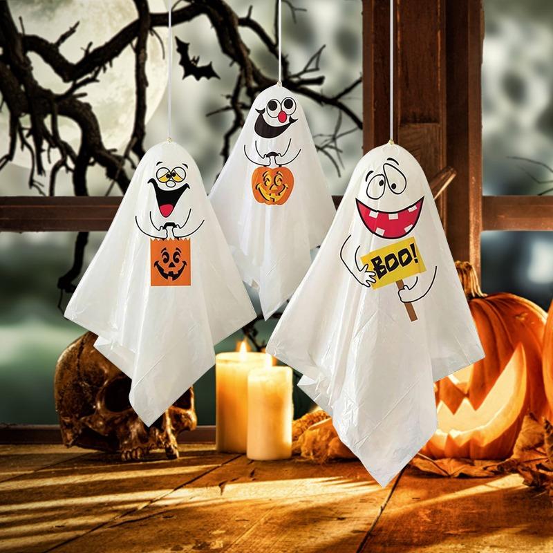 3 bucăți Halloween în aer liber agățat fantomă Halloween Party Dress Up Spooky Horror Props Home Decoration Halloween