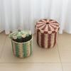 Handwoven Paper Rope Laundry Bin Large Capacity Multifunctional Household Basket For Clothes Toy Storage